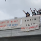 An image showing three banners. One says "Honk If You Know," the other says "Kanye Is Right About the Jews." A third advertises GoyimTV.